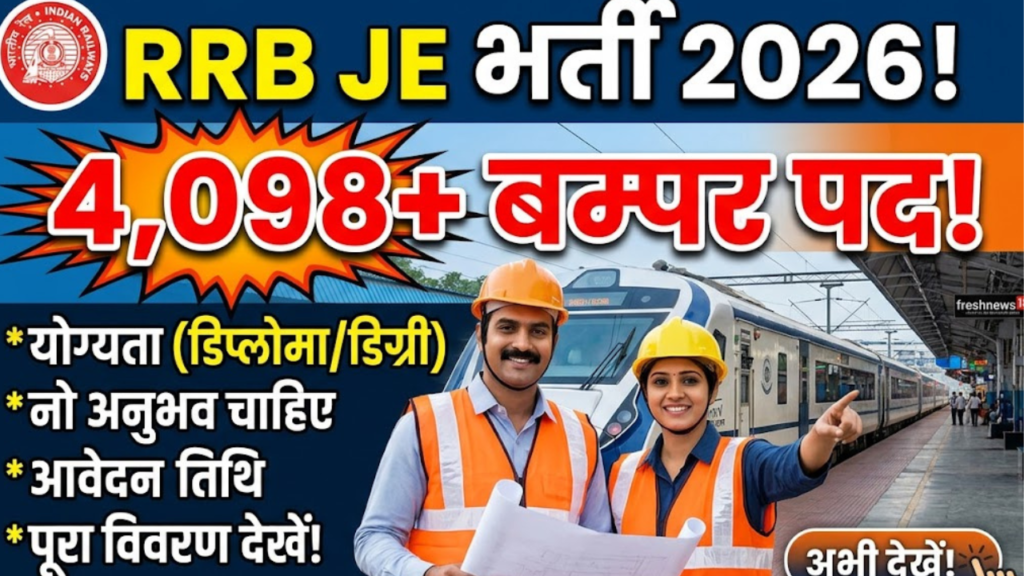 RRB JE Recruitment 2026